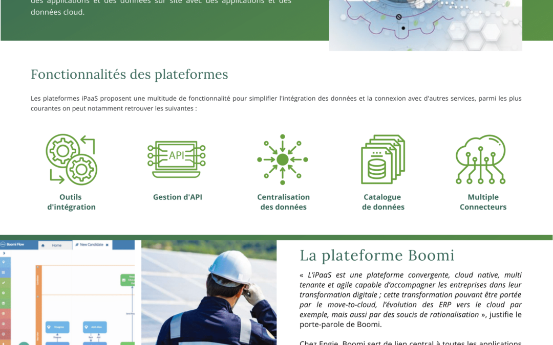 L’iPaaS : Integration Platform as a service
