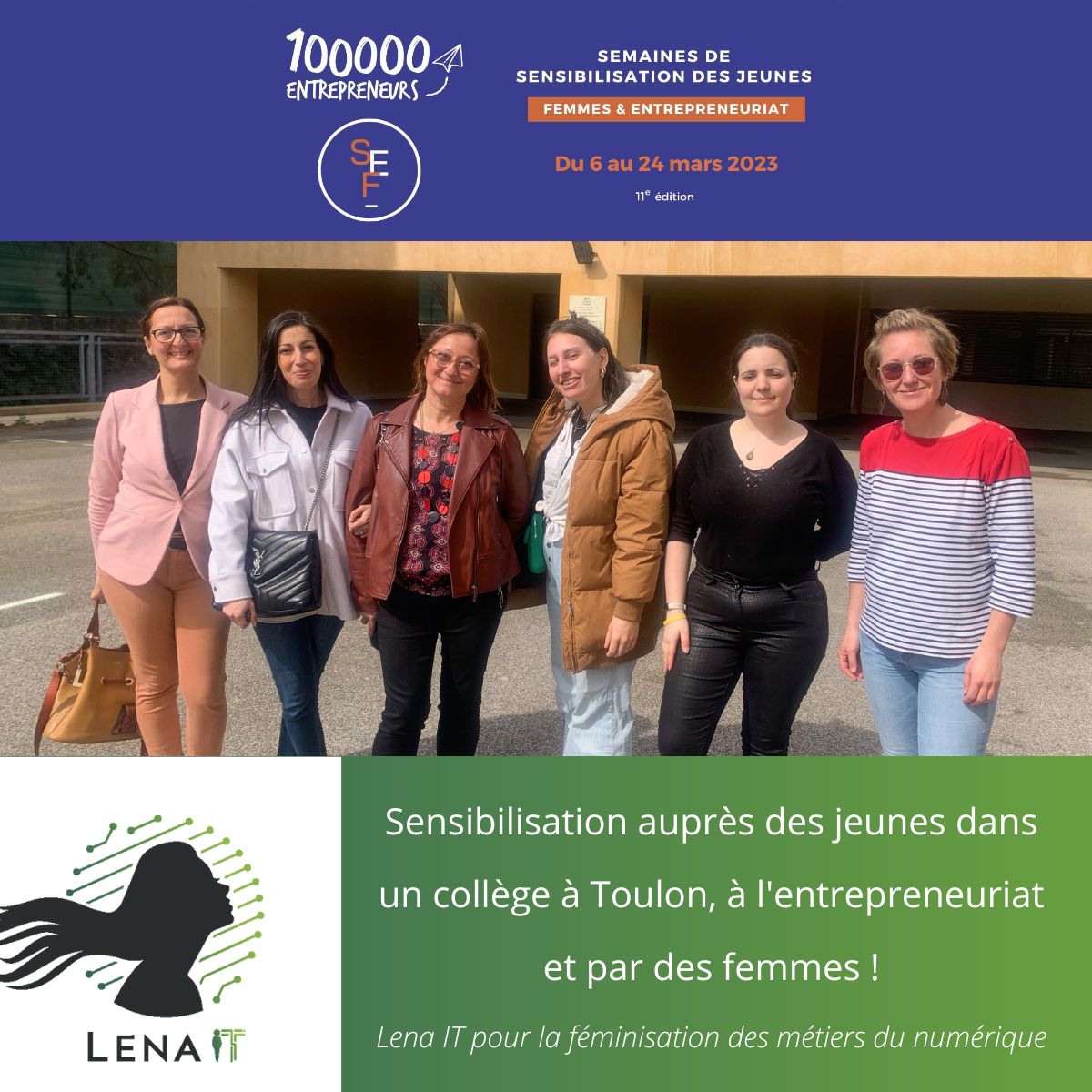  Lena IT s'engage dans la féminisation des métiers du numérique avec 100000 entrepreneurs